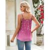 Zeagoo Womens Camisole Tank Tops Summer Adjustable Spaghetti Strap Loose Flowy Sleeveless Shirts Beach Vacation Clothes(Xh370)