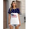 Zeagoo Womens Tshirt Short Sleeve Summer Tops Crewneck Casual Basic Tee Shirts Spring Clothes Trendy Outfit(Z Flag White 39)