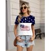 Zeagoo Womens Tshirt Short Sleeve Summer Tops Crewneck Casual Basic Tee Shirts Spring Clothes Trendy Outfit(Z Flag White 39)