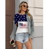 Zeagoo Womens Tshirt Short Sleeve Summer Tops Crewneck Casual Basic Tee Shirts Spring Clothes Trendy Outfit(Z Flag White 39)