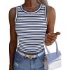 Navy White Stripe
