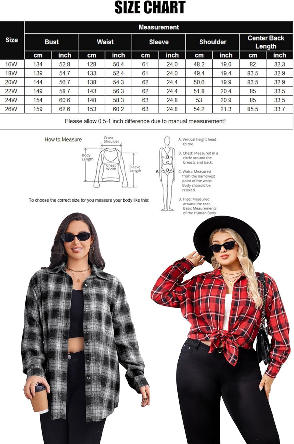 imageZeagoo Womens Plus Size Flannel Shirts Plaid Shirts Long Sleeves Casual Button Down Collared Shacket TopsPink