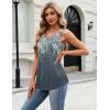 Womens Summer Tops 2026 Sleeveless Dressy Blouses Pleated Floral Shirts Plus Size Spring Clothes