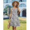 Zeagoo Summer Dresses for Women 2026 Sleeveless Casual Floral Tshirt Sundress with Pockets Loose Tank Beach Dress(An19)