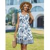 Zeagoo Summer Dresses for Women 2026 Sleeveless Casual Floral Tshirt Sundress with Pockets Loose Tank Beach Dress(Mz950)