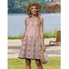 Zeagoo Summer Dresses for Women 2026 Sleeveless Casual Floral Tshirt Sundress with Pockets Loose Tank Beach Dress(Sf190)