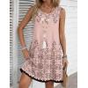 Zeagoo Summer Dresses for Women 2026 Sleeveless Casual Floral Tshirt Sundress with Pockets Loose Tank Beach Dress(Sf190)