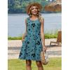 Zeagoo Summer Dresses for Women 2026 Sleeveless Casual Floral Tshirt Sundress with Pockets Loose Tank Beach Dress(Sf237)