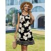 Zeagoo Summer Dresses for Women 2026 Sleeveless Casual Floral Tshirt Sundress with Pockets Loose Tank Beach Dress(Sf350)