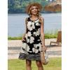 Zeagoo Summer Dresses for Women 2026 Sleeveless Casual Floral Tshirt Sundress with Pockets Loose Tank Beach Dress(Sf350)