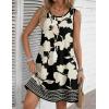 Zeagoo Summer Dresses for Women 2026 Sleeveless Casual Floral Tshirt Sundress with Pockets Loose Tank Beach Dress(Sf350)
