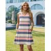 Zeagoo Summer Dresses for Women 2026 Sleeveless Casual Floral Tshirt Sundress with Pockets Loose Tank Beach Dress(Tw669)