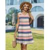 Zeagoo Summer Dresses for Women 2026 Sleeveless Casual Floral Tshirt Sundress with Pockets Loose Tank Beach Dress(Tw669)