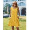 Zeagoo Summer Dresses for Women 2026 Sleeveless Casual Floral Tshirt Sundress with Pockets Loose Tank Beach Dress(Xh528)