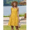 Zeagoo Summer Dresses for Women 2026 Sleeveless Casual Floral Tshirt Sundress with Pockets Loose Tank Beach Dress(Xh528)