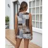 Zeagoo Tank Top for Women Summer Loose Fit Casual Flowy Sleeveless Tops Trendy Scoop Neck Basic Shirts Tee 2026(Jh609-color Block Brown)