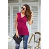 Zeagoo Tank Top for Women Trendy Going Out Tops Sleeveless Shirts Ruched Business Casual Basic Tunic Tops(Rose)