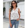 Zeagoo Tank Top for Women V Neck Loose Fit Sleeveless Summer Tops Business Casual Outfits Dressy Blouses Shirts(Floral Print-sf224)