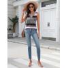 Zeagoo Tank Top for Women V Neck Loose Fit Sleeveless Summer Tops Business Casual Outfits Dressy Blouses Shirts(Pink Camo)