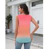 Zeagoo Tank Top for Women V Neck Loose Fit Sleeveless Summer Tops Business Casual Outfits Dressy Blouses Shirts(Pink Jb218)