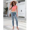 Zeagoo Tank Top for Women V Neck Loose Fit Sleeveless Summer Tops Business Casual Outfits Dressy Blouses Shirts(Pink Jb218)