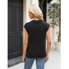 Zeagoo Women’s Sleeveless Sweaters Vest V Neck Lightweight Knit Pullover Sweater Dressy Summer Tops(Black)