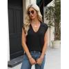 Zeagoo Women’s Sleeveless Sweaters Vest V Neck Lightweight Knit Pullover Sweater Dressy Summer Tops(Black)