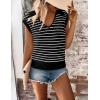 Zeagoo Women’s Sleeveless Sweaters Vest V Neck Lightweight Knit Pullover Sweater Dressy Summer Tops(Tw599)