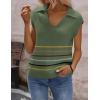 Zeagoo Women’s Sleeveless Sweaters Vest V Neck Lightweight Knit Pullover Sweater Dressy Summer Tops(Tw685)