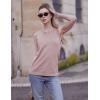 Zeagoo Women’s Sleeveless Tank Tops 2026 Summer Crew Neck Ribbed Knit Sweater Top Business Casual Work Shirts(Khaki)