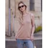 Zeagoo Women’s Sleeveless Tank Tops 2026 Summer Crew Neck Ribbed Knit Sweater Top Business Casual Work Shirts(Khaki)