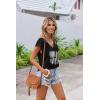 Zeagoo Women’s Summer Casual V Neck Cap Sleeve Tank Tops Guipure Lace Shirt Blouse(Kt187)