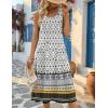 Zeagoo Womens Summer Midi Dresses 2026 Casual Sleeveless Tank Sundresses A Line Crewneck Beach Vacation Dress with Pockets(Bohemian-pa26)