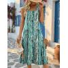 Zeagoo Womens Summer Midi Dresses 2026 Casual Sleeveless Tank Sundresses A Line Crewneck Beach Vacation Dress with Pockets(Green-cx259)