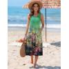 Zeagoo Womens Summer Midi Dresses 2026 Casual Sleeveless Tank Sundresses A Line Crewneck Beach Vacation Dress with Pockets(Oil Painting-cx322)