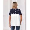 Zeagoo Womens Summer Tops V Neck Short Sleeve Shirts Dressy Casual Blouse Spring Vacation Tshirts Clothes(Gq39)