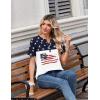 Zeagoo Womens Summer Tops V Neck Short Sleeve Shirts Dressy Casual Blouse Spring Vacation Tshirts Clothes(Gq39)