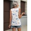 Zeagoo Womens Tops 2026 Flowy Peplum Summer V Neck Babydoll Tank Top Casual Beach Vacation Clothes(Bf290)
