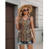 Zeagoo Womens Tops 2026 Flowy Peplum Summer V Neck Babydoll Tank Top Casual Beach Vacation Clothes(Mz721)