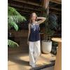 Zeagoo Womens Tops 2026 Flowy Peplum Summer V Neck Babydoll Tank Top Casual Beach Vacation Clothes(Sf103)
