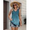 Zeagoo Womens Tops 2026 Flowy Peplum Summer V Neck Babydoll Tank Top Casual Beach Vacation Clothes(Xh363)