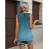 Zeagoo Womens Tops 2026 Flowy Peplum Summer V Neck Babydoll Tank Top Casual Beach Vacation Clothes(Xh363)