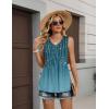 Zeagoo Womens Tops 2026 Flowy Peplum Summer V Neck Babydoll Tank Top Casual Beach Vacation Clothes(Xh363)