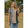 Zeagoo Womens Tops Summer Casual Short Sleeve Tshirts Business Basic Spring V-Neck Shirts Outfits S-3XL(Zz-cx152)