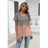 Zeagoo Womens Tops Summer Casual Short Sleeve Tshirts Business Basic Spring V-Neck Shirts Outfits S-3XL(Zz-jb44)