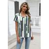 Zeagoo Womens Tops Summer Casual Short Sleeve Tshirts Business Basic Spring V-Neck Shirts Outfits S-3XL(Zz-jh530)