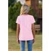 Zeagoo Womens Tops Summer Casual Short Sleeve Tshirts Business Basic Spring V-Neck Shirts Outfits S-3XL(Zz-tz300)