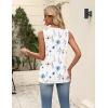 Zeagoo Womens Tops Summer Pleated Sleeveless Tank Top V Neck Dressy Casual Flowy Boho Tunic Shirts(Bf290)