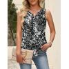 Zeagoo Womens Tops Summer Pleated Sleeveless Tank Top V Neck Dressy Casual Flowy Boho Tunic Shirts(Cx273)