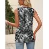 Zeagoo Womens Tops Summer Pleated Sleeveless Tank Top V Neck Dressy Casual Flowy Boho Tunic Shirts(Cx273)
